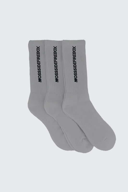 Crew Socks Grey (3 Pack)